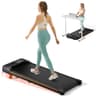 Abonow Ultra-Slim Compact Under Desk Walking Pad with 8% Manual Incline