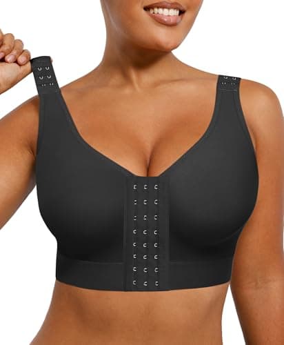 SHAPELLX Wireless Front Closure Posture Bra for Post-Surgical Recovery
