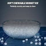 SOZT Stainless Steel Undercounter Nugget Ice Maker, 100 lbs Daily Yield