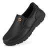 HISEA Men's Non Slip Water & Oil Resistant Leather Slip-On Chef Shoes