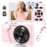 Vitaler 4K Dual-Lens Digital Camera with 64MP and Zinc Alloy Metal Shell