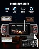IIWEY N5 4-Channel 360-Degree Dash Cam with 8 IR Lamps and 5G WiFi App