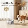 Advanced 304 Stainless Steel Large Cat Water Fountain with Detachable 4L Tank