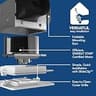 Broan-NuTone Easy Retrofit Bathroom Exhaust Fan with LED Light, 80 CFM Energy Star