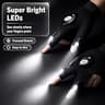Mylivell Handsfree LED Flashlight Gloves with Stretchy Polyester Fabric