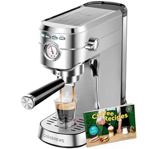 CASABREWS CM5418 Compact 20-Bar Semi-Automatic Espresso Machine with Steam Wand