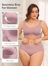 Xcutting Wireless Jelly Bra with W-Gel Support and Secure U-Back Design