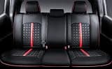 Carlimeki Fully Covered Leather Custom Fit Seat Covers for Toyota Tacoma