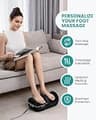 Nekteck Foot and Calf Massager with Shiatsu Kneading, Vibration, and Heat Therapy