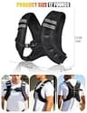 Henkelion Fixed Weight Vest for Women and Men with Iron Pellet Filling (12 lbs)