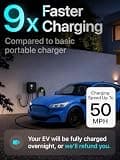 EVIQO 48 Amp Hardwired Level 2 EV Charger with Smart App Control & IP66 Weatherproof