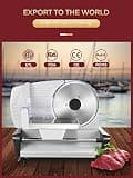 FOHERE 200W Electric Meat Slicer Machine for Home, 7.5-Inch Dual Blades