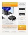 BOSGAME P6 Mini PC with AMD Ryzen 9 6900HX, 24GB LPDDR5X RAM, 1TB SSD