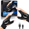 Hinshark USB Rechargeable Rainproof LED Flashlight Gloves for Mechanics