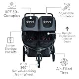 BOB Gear Revolution Flex 3.0 Duallie Jogging Stroller with 100-Lb Capacity