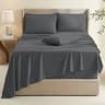 Hearth & Harbor 6-Piece Extra Deep Microfiber Sheet Set for 18-24 Inch Pockets, Queen
