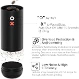 Nuttii Portable Electric Conical Burr Coffee Grinder with Auto-Reverse