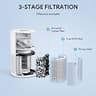 FULMINARE H13 True HEPA Compact Bedroom Air Purifier with Timer Settings