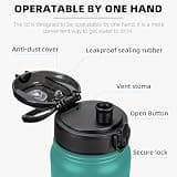 Fanhaw 20 oz Insulated Stainless Steel Water Bottle with Hygiene Dust Cover