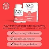 AZO Boric Acid Vaginal Suppositories for Women, Clinically Studied 600mg, 30 Count