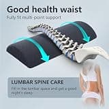 Ishenkea 360-Degree Adjustable Lumbar Support Pillow with Silk Cover