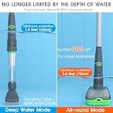 AQUAFYSH Rechargeable Pool and Spa Vacuum with Patented Magnetic Drive and Filter Socks