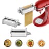 Gvode 3-Piece Stainless Steel Pasta Maker Attachment Set for KitchenAid Mixers