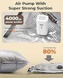 BAGSMART 18-Pack Travel Vacuum Storage Bags with Wireless Type-C Electric Pump