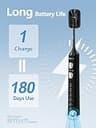 7MAGIC Sonic Electric Toothbrush with 180-Day Battery Life and 8 Heads