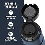 THERMOS Stainless King Vacuum-Insulated Beverage Bottle, 68 Ounce Size