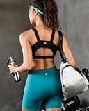 RUNNING GIRL High Impact Racerback Crop Top