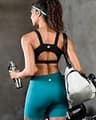 RUNNING GIRL High Impact Racerback Crop Top