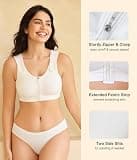 CYDREAM Zip Front Full Coverage Post-Surgery Wireless Compression Bra