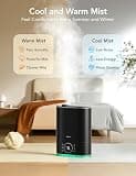 GoveeLife 7L Smart Warm and Cool Mist Humidifier with Ambient RGB Nightlight