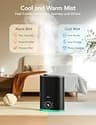 GoveeLife 7L Smart Warm and Cool Mist Humidifier with Ambient RGB Nightlight