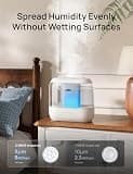 Dreo 4-Liter Top-Fill Ultrasonic Humidifier with Built-in Handle and Night Light