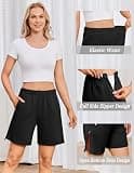 Deyeek Women's Tearaway Post Surgery Recovery Shorts with Locking Zipper