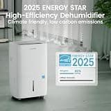 Waykar 120-Pint Energy Star Smart Dehumidifier with Continuous Drain