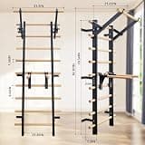 PreGymnastic Adjustable Steel and Wood Stall Bars for Home Strength Training