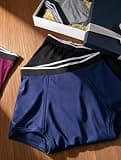 TIICHOO Washable Fecal Incontinence Boxer Briefs for Men, 5-Pack, Assorted