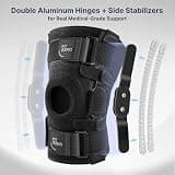 Fit Geno Adjustable Hinged Knee Brace with Removable Aluminum Support