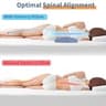 RESTCLOUD Adjustable Memory Foam Lumbar Support Pillow with Height Pads