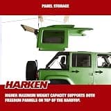 HARKEN Overhead Garage Storage Pulley Hoist System for Jeep Hardtops