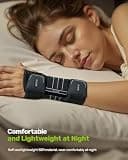 Rakiie Ergonomic Carpal Tunnel Wrist Brace with 3 Metal Night Splints
