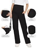 BRATUC Viscose-Blend Maternity Cargo Scrub Pants with Anti-Pilling Fabric
