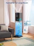Generic 8L Smart Top Fill Cool Mist Humidifier with Remote and Ambient Light
