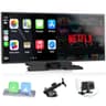 LAMTTO 11-Inch Upgraded Wireless CarPlay Screen with Built-In Netflix and YouTube Apps