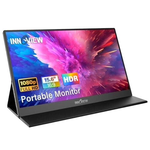 InnoView 15.6-Inch 1080P FHD IPS Portable External Monitor with Carrying Case