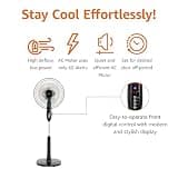 Amazon Basics 16-Inch Dual-Tier Pedestal Room Fan with Remote Control