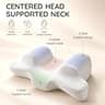 AM AEROMAX Contoured Memory Foam Back Sleep Training Beauty Sleep Pillow